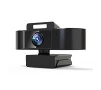 TOWARDSNAN Cámara web de alta definición 1080P/2K/4K, micrófono integrado, conector USB 2.0 para jugar cámara con luz de relleno de belleza para vivir en amplio