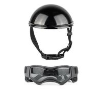 TOWARDSNAN Casco de equitación para perros, casco para mascotas, gafas para actividades al aire libre, accesorios para la cabeza de cachorro