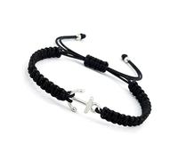 TOWARDSNAN Colgante de ancla de acero inoxidable resistente en cuerda trenzada ajustable, adecuado para hombres y mujeres, ofrece un ajuste cómodo y resistente, talla única, como se describe