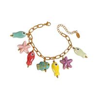 TOWARDSNAN Collar con cuentas de cerámica de colores que inspira la dopamina que mejora el estado de ánimo y muestra una personalidad única para mujeres a la moda, As shown in the figure, cuentas