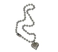 TOWARDSNAN Collar de cadena de clavícula de corazón de lujo ligero y moderno, cadena de temperamento simple, plata fría, con forma de amor, As shown in the figure, Acero inoxidable