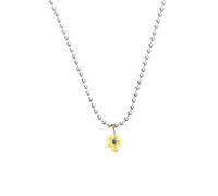TOWARDSNAN Collar de cuentas de flores coloridas para mujeres y niñas, colgante de cristal vintage, cadena de cuello de joyería de moda, Dimensions, vidrio/esmaltado