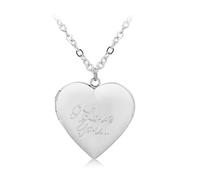 TOWARDSNAN Collar, marcos de fotos para amantes de San Valentín, puede abrir collares con colgante de corazón, joyería para mujeres y novias, As shown in the picture, Metal