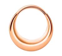 TOWARDSNAN Cómodo de llevar a la moda, adorno de clip para la nariz, anillos elípticos distintivos de acero quirúrgico, joyería para mujer, 1.2 10mm, como se describe, como se describe