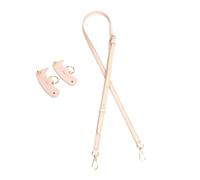 TOWARDSNAN Correa de repuesto ajustable de piel sintética para hombro, correa de repuesto para bolso de mano, accesorios de piel sintética, correa de hombro ajustable, Blanco Sasanqua, silver buckle