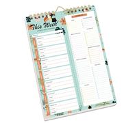 TOWARDSNAN Cuaderno vertical de planificación de comidas, planificador de comidas con secciones de lista de compras de cocina y papel para uso durante todo el año, cuaderno de plan de dieta