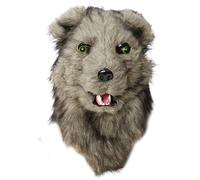 TOWARDSNAN Cubierta de cara completa de Halloween para cosplay de animales, cabeza completa, panda, gallo, zorros, cubierta facial cómoda