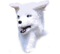 TOWARDSNAN Cubierta de cara completa de Halloween para cosplay de animales, cabeza completa, panda, gallo, zorros, cubierta facial cómoda