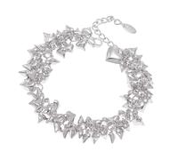 TOWARDSNAN Elegante colgante de corazón minimalista de acero inoxidable para mejor amigo, conjunto de abalorios a juego, talla única, como se describe