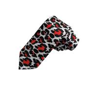 TOWARDSNAN Elegante corbata larga de poliéster para hombre y mujer con estampado animal para múltiples usos en bodas y fiestas profesionales, g, Talla única