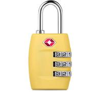 TOWARDSNAN Equipaje de viaje con código combinado, marcas de alta visibilidad para recuperación rápida de reclamación de equipaje, equipaje de seguridad, Amarillo, One Size