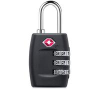 TOWARDSNAN Equipaje de viaje con código combinado, marcas de alta visibilidad para recuperación rápida de reclamación de equipaje, equipaje de seguridad, Black, One Size