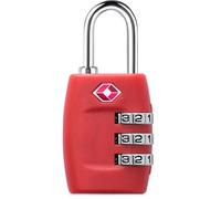 TOWARDSNAN Equipaje de viaje con código combinado, marcas de alta visibilidad para recuperación rápida de reclamación de equipaje, equipaje de seguridad, Red, One Size