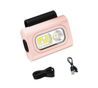 TOWARDSNAN Faro profesional impermeable con clip LED para pesca, impermeable, textura de silicona ABS para pesca, multifuncional con clip