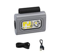 TOWARDSNAN Faro profesional impermeable con clip LED para pesca, impermeable, textura de silicona ABS para pesca, multifuncional con clip