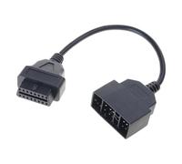 TOWARDSNAN Fuerte conector OBDII de 22 pines a dieciséis pines que facilita el uso rápido de la herramienta de diagnóstico para enchufes de vehículos y adaptador de reproducción