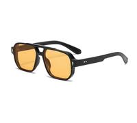 TOWARDSNAN Gafas de sol, doble viga para niñas, con marco rectangular, para adolescentes, hiphops, tendencia, discoteca, fiesta, para adultos y adolescentes, como se muestra, Refer to the size chart