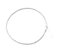 TOWARDSNAN Gargantilla brillante de color plateado popular para mujer, collar simple, cadena de clavícula, joyería, boda, fiesta, cumpleaños, As shown in the figure, Metal