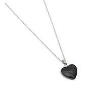 TOWARDSNAN Gargantilla con colgante de corazón grande de cristal para mujer, elegante collar de cadena de clavícula de piedra para Año Nuevo, joyería de cumpleaños, As shown in the figure, aleación de