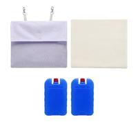 TOWARDSNAN GuineaPigs & Rabbits - Envoltura de hielo para jaula, accesorios de casa de refrigeración para mascotas, tipo colgante para conejos, jaula de hielo para mascotas