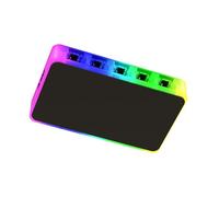 TOWARDSNAN Hub de ventilador de 12 V/4 pines 5 V/3 pines para carcasa de PC con control remoto y 2 interfaces de fuente de alimentación SATA, divisor de ventilador ARGB