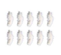 TOWARDSNAN Juego de 10 piezas de repuesto de dijes coloridos para gatos, juguete de repuesto para aliviar el aburrimiento, varita, pompones de plumas de repuesto para gatos, divertidos gatos con