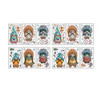 TOWARDSNAN Juego de 2 calcomanías decorativas indias para ventana, decoración para el hogar, dormitorio, restaurante, decoración