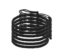 TOWARDSNAN Juego de pulseras ajustables hechas a mano con cuerda tejida a mano, pulseras tejidas con tamaño ajustable para mujer, The circumference of the bracelet is 17-28cm