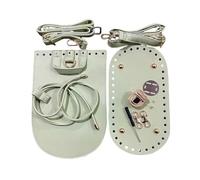 TOWARDSNAN Juego de suministros de bolsa de ganchillo hecha a mano con correa ajustable, base de piel sintética y base inferior para manualidades, mochila, bolsos, materiales de fabricación de bolsos