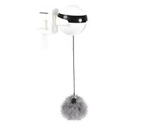 TOWARDSNAN Juguetes para gatos de interior, juguete interactivo de elevación automática, bola de felpa eléctrica para regalo para gatitos, pelota interactiva para interiores cuando no está en casa