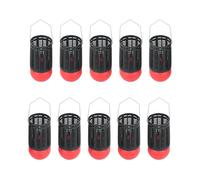 TOWARDSNAN Lanzador de señuelos de pesca, 10 unidades, dispositivo de lanzamiento con cesta tipo bádminton para jaula de señuelos mejorada