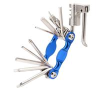 TOWARDSNAN Llave de vaso portátil plegable multifunción 11 en 1 para bicicleta esencial, multiplegable