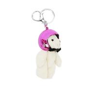 TOWARDSNAN Llavero de oso único, bonito adorno de oso con casco, joyería cómoda adecuada para fiestas diarias, bonito llavero de oso con casco, B, Talla única
