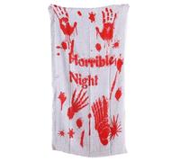 TOWARDSNAN Mantel suave de gasa sangrienta de Halloween, adecuado para fiestas de Halloween, decoración de mesas