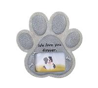 TOWARDSNAN Marco de fotos de piedra conmemorativa para mascotas, recuerdo de perro, simpatía o marcador de tumba para mascotas, conmemorar lápida al aire libre