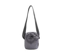 TOWARDSNAN Mochila compacta de nailon con cierre de cordón seguro, compartimento espacioso, ideal para viajes, escuela, al aire libre, práctico bolso cruzado de nailon, Gray, One Size