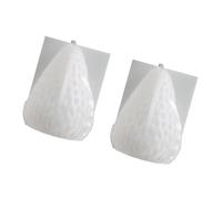TOWARDSNAN Moldes de silicona con forma de fresa para jabón hecho a mano, 4 cavidades, resina epoxi