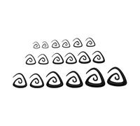 TOWARDSNAN Pendientes, 9 pares de pendientes helicoidales acrílicos de moda, cómodos aretes de tuerca con textura acrílica, regalo para hombres y mujeres, 1.6mm/2mm/2.5mm/3mm/4mm/5mm/6mm/8mm/10mm,