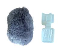 TOWARDSNAN Pequeña funda de felpa para cámara, micrófonos integrados montados en zapata caliente, bloqueo de ruido del viento, micrófono, cubierta de viento