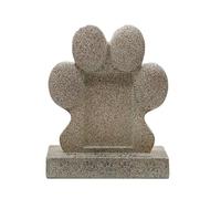 TOWARDSNAN Piedras conmemorativas para mascotas, resinas de perro, adornos en forma de patas para exteriores e interiores, regalo de recuerdo elegante