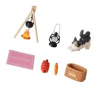 TOWARDSNAN Pila de leña en miniatura realista para casas de muñecas a escala 1/12, escenas de camping, accesorios de decoración de escenas de cabaña en miniatura