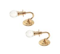 TOWARDSNAN Prácticos accesorios para casas de muñecas, lámparas de pared de cristal y metal acrílico a escala 1 12 que añaden elegancia al espacio de vida o dormitorio, decoración en miniatura del