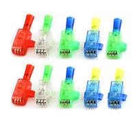 TOWARDSNAN Proyector de dedo brillante LED a granel para niños pequeños, accesorios de fiesta intermitente, accesorios de disfraces, 10 anillos para adultos, luz para personas mayores para niños