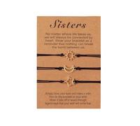 TOWARDSNAN Pulseras de 3 pulseras de la amistad de estrellas a juego para mujeres, adolescentes y niñas, 16-28cm can be adjusted according to needs
