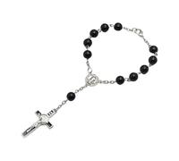 TOWARDSNAN Pulseras elegantes de sándalo, cuentas de oración islámica de 8 mm de diámetro con colgante para meditación y adoración, uso diario, Pull length 17.5cm