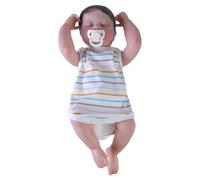 TOWARDSNAN Re-born Baby Eyes Close 19 pulgadas realista para niñas hechas a mano niño apacigua a niños pequeños