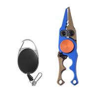 TOWARDSNAN Removedor de anzuelos de pesca, cortador de línea, alicates multifuncionales, agarre de pez, abrazadera de boca de pez, removedor de anzuelos de pescado