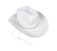 TOWARDSNAN Sombreros, sombreros clásicos de ala ancha para padres e hijos, sombrero protector solar para el día del padre, día de la madre, regalo, Sombrero blanco para mamá, Talla única