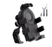 TOWARDSNAN Soporte para teléfono móvil para motocicleta con amortiguador de vibraciones, antideslizante, soporte para manubrio