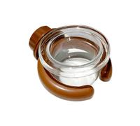 TOWARDSNAN Taza transparente de alimentación para pájaros con abrazadera, a prueba de derrames, jaula para pájaros y agua, cuenco de agua para loros y animales pequeños, guacamayos